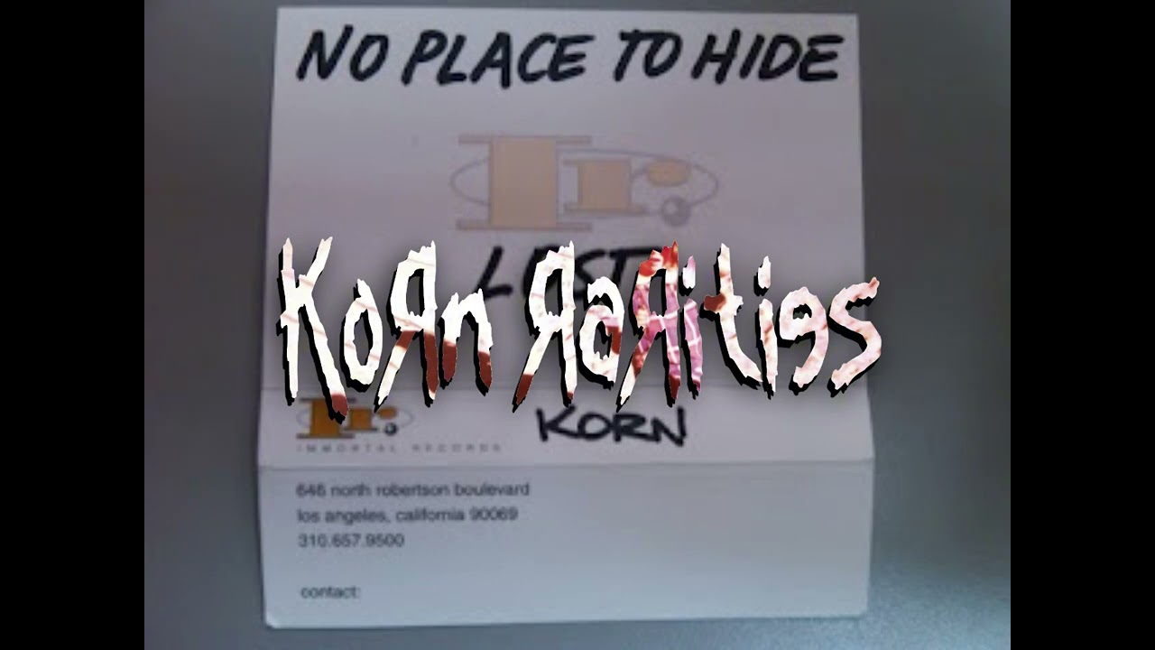 Korn - Studio roughs (Life Is Peachy) - Full high quality tape