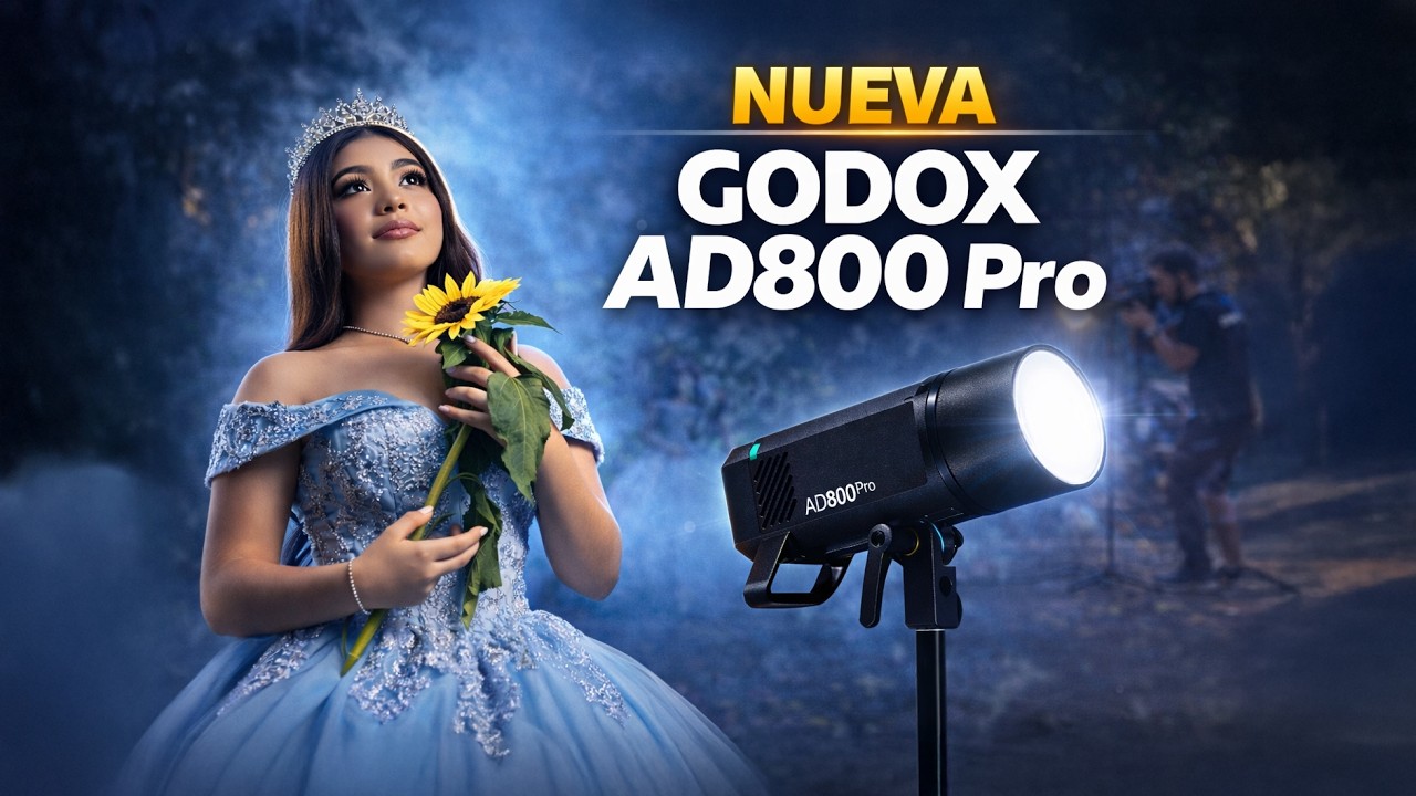 💥 Probamos la Nueva Godox AD800 en una sesión real de quinceañera… y el resultado sorprende