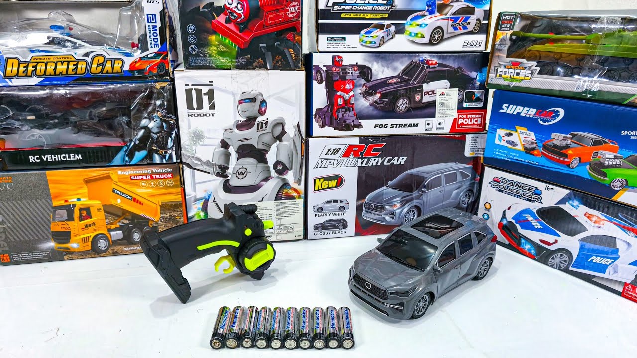 Rc Car Collection Unboxing! Rc MPV Luxury Car, Batman Hero Car, Police Fog Steam & Robot persistent