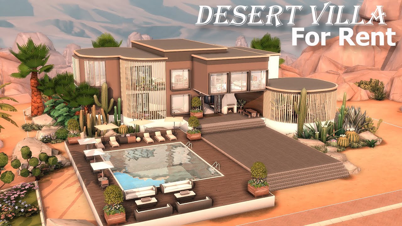 Desert Villa For Rent [STOP MOTION][NOCC] | THE SIMS4 #thesims4builds #thesims4