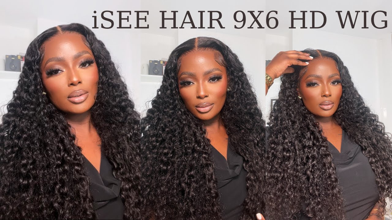 Готовый к ношению парик из волнистых волос 9x6 HD без клея | FT iSEE HAIR