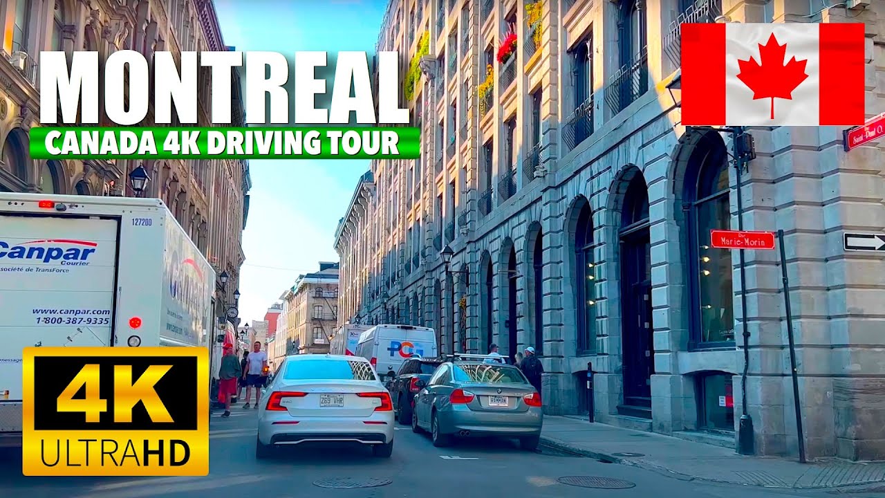 Montreal Canada  🇨🇦 4K UHD (HDR) 60 fps 2024 Driving Tour Downtown & Around the City