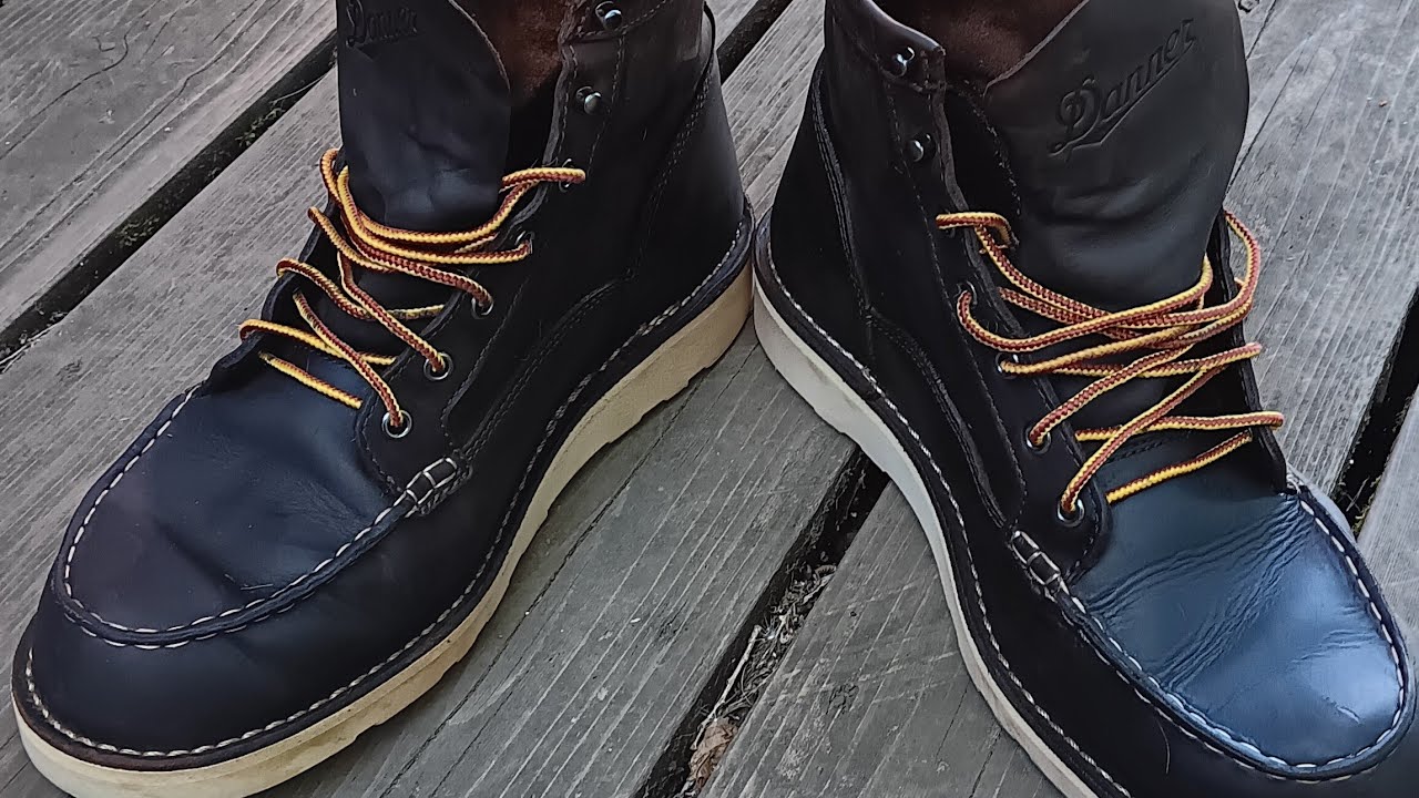 Danner Bull Run Moc Toe Boots, cleaning and oiling.
