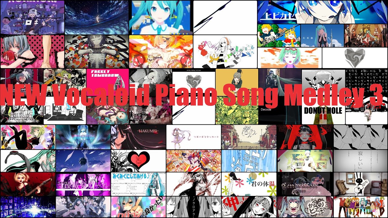 【65 UTAU】 NEW Vocaloid Piano Song Medley 3  (+ UST)