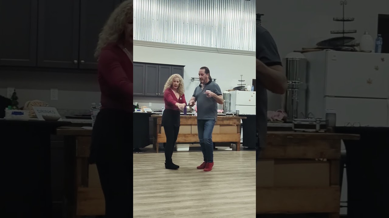 Learn to dance with Gabia.  Long arm push spin move. Jan 2025 