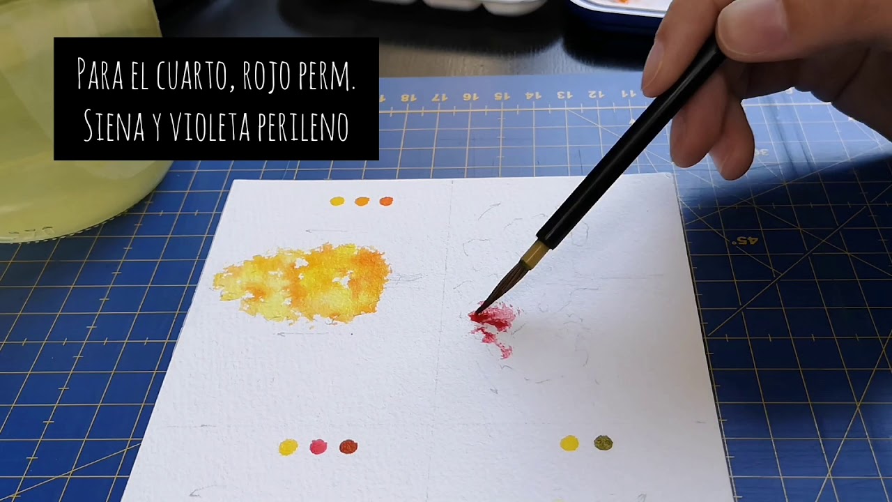 Tutorial para pintar árboles de otoño en acuarela