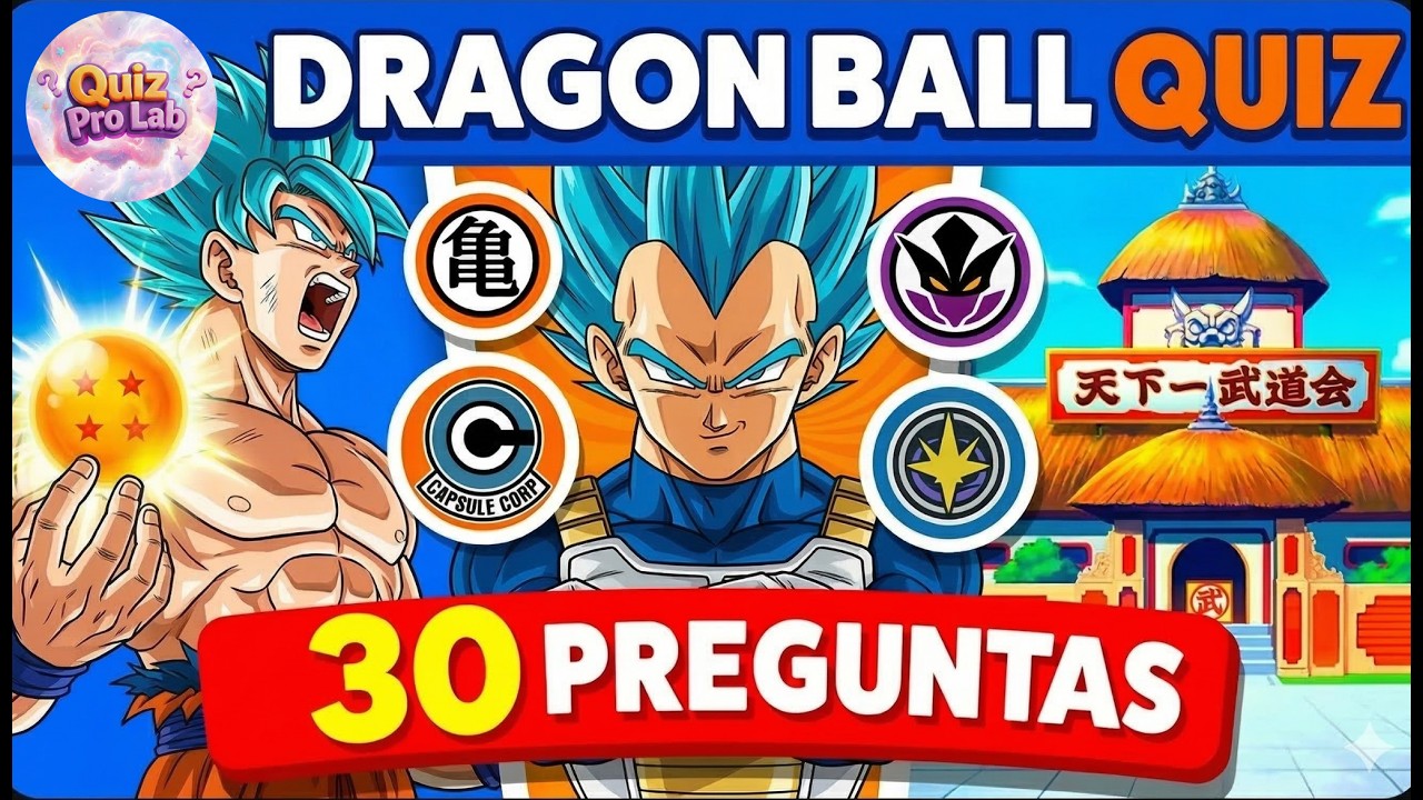 ¿Cuánto sabes de Dragon Ball Z? 🔥 30 preguntas que te sorprenderán #DBZ #Trivia #goku #quiz #super