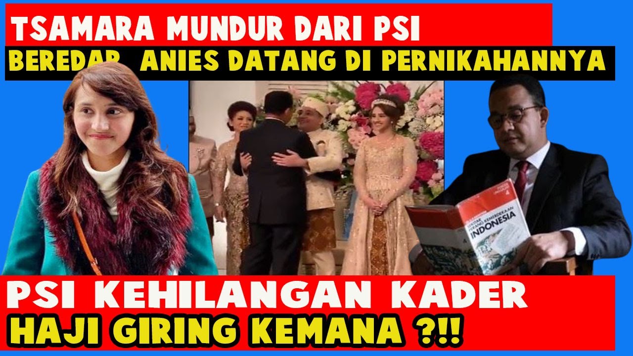 TSAMARA AMANY RESIGNED FROM PSI, ANIES CAME TO THE WEDDING AND WAS HUGGED BY TSAMARA'S HUSBAND, W...