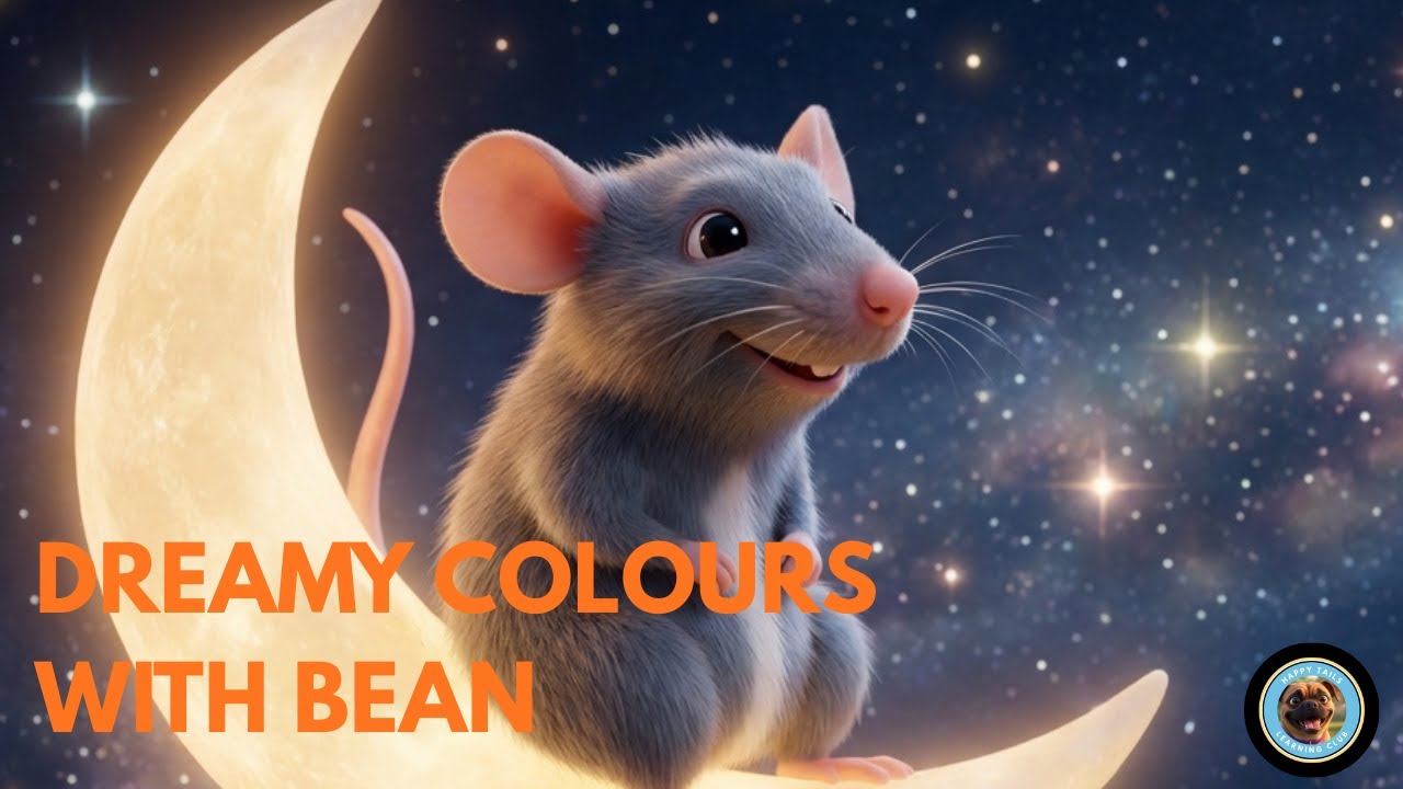 Dreamy Colours with Bean 🌙 Calm Colours Song for Kids | Preschool Bedtime Song
