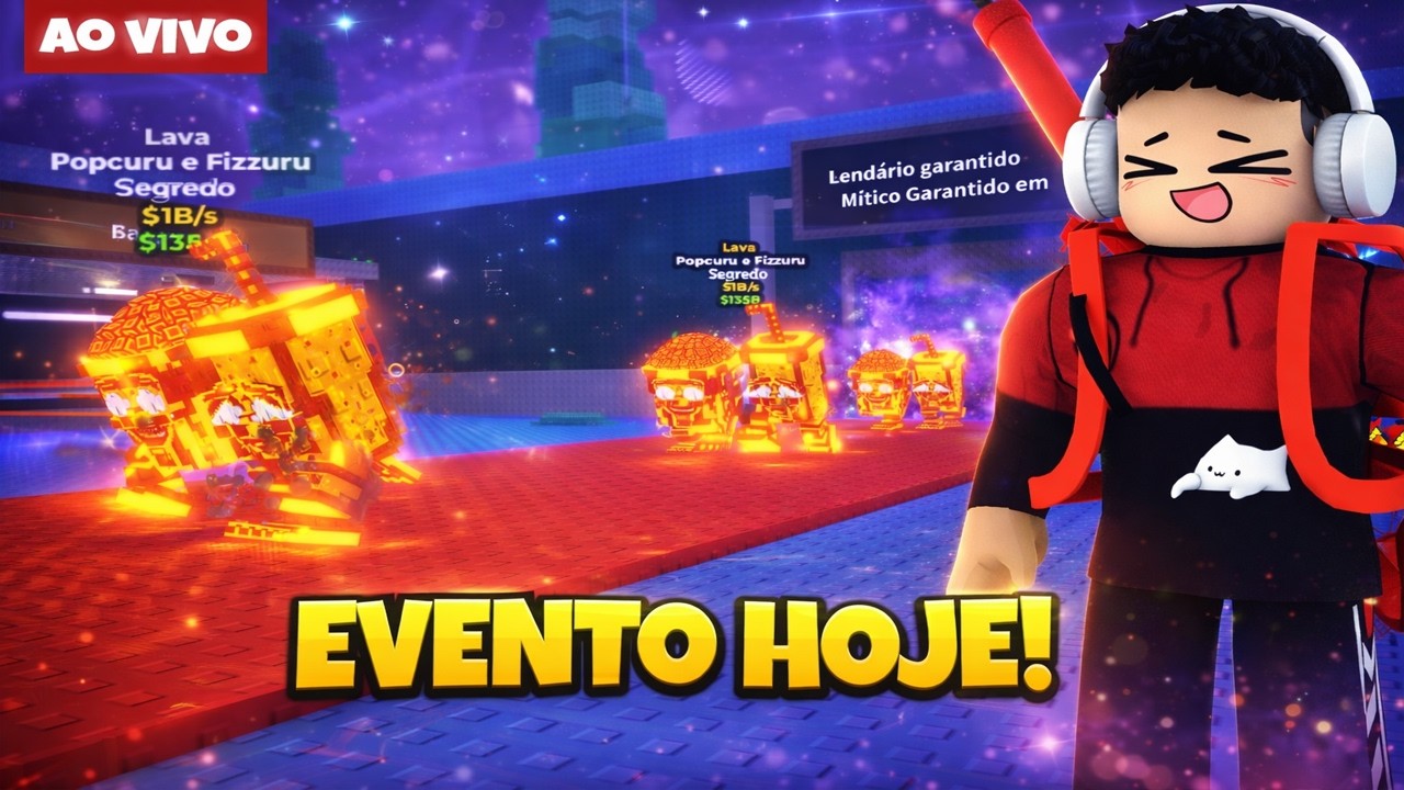 📢 LIVE ON | EVENTO HOJE🎉🎉 | Trocando Brainrots 💀 Roube um Brainrot AO VIVO
