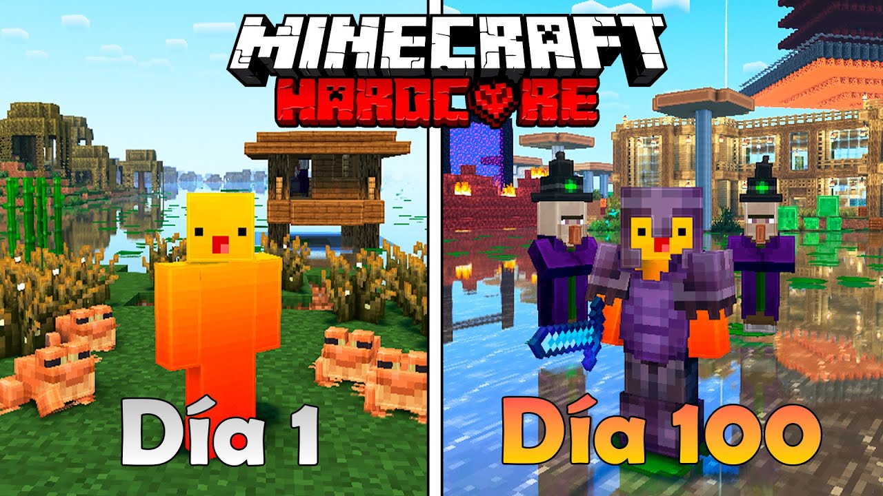 100 DAYS in A WORLD OF SWAMPS ONLY in MINECRAFT HARDCORE