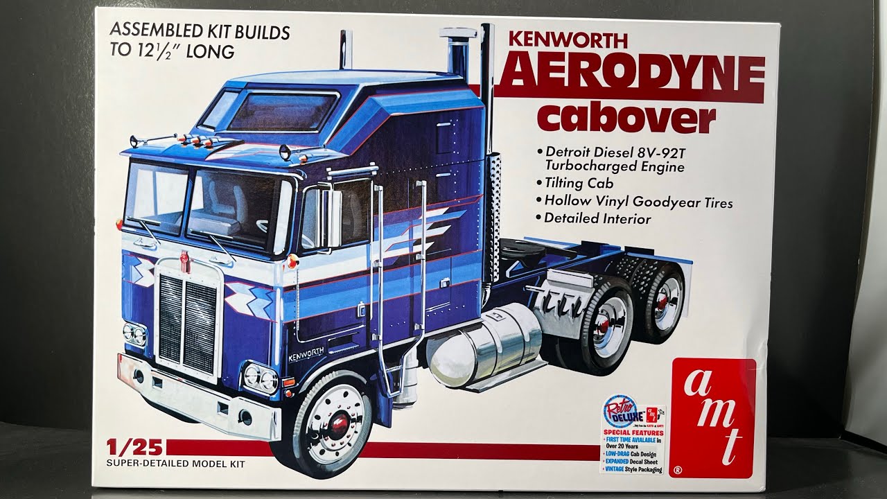 Full build and review of the long awaited reissue of the Kenworth Aerodyne by AMT