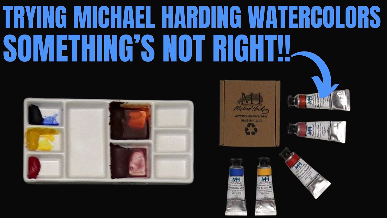 Trying Michael Harding Watercolors & Mixing With A Limited Palette