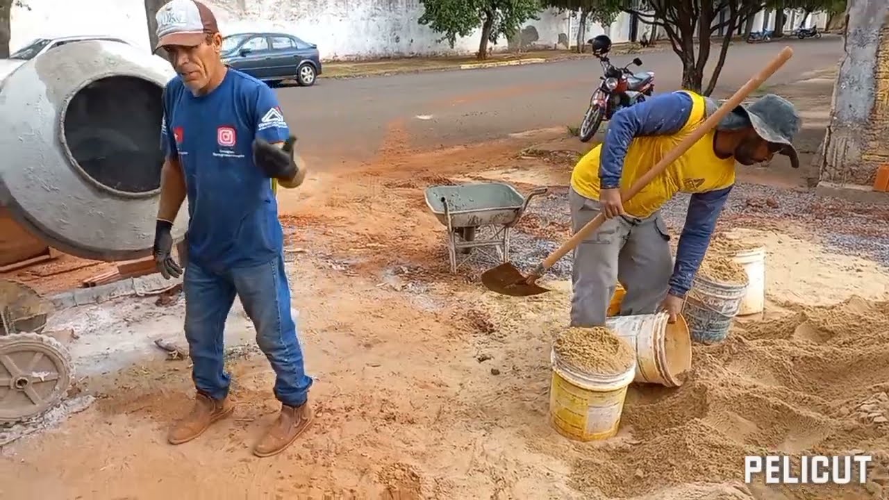Como fazer traço de concreto para encher (pilares  colunas !)