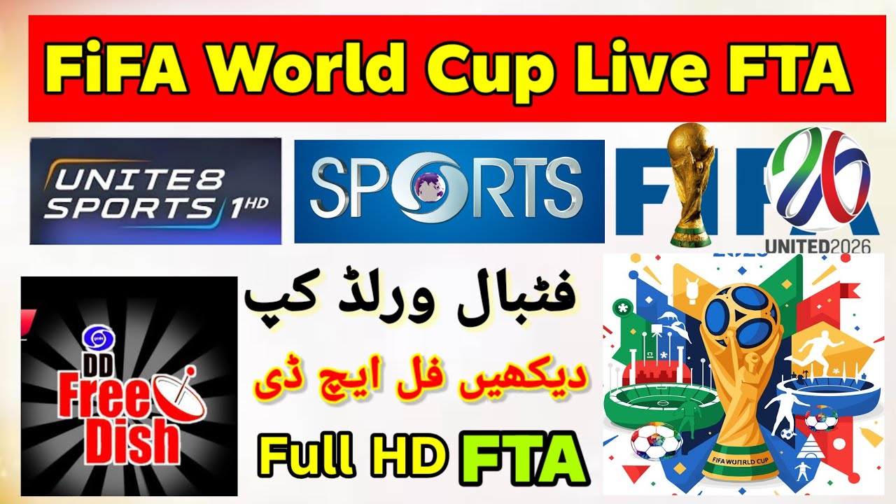 DD Free Dish Big Update | FIFA Worldcup 2026 Live on DD Sports