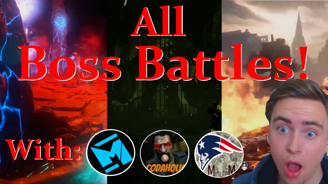 All BO3 Zombies Boss Battles! Can We Beat them all? w/ Majerecarn, CODAHOLIC and MinuteMan!
