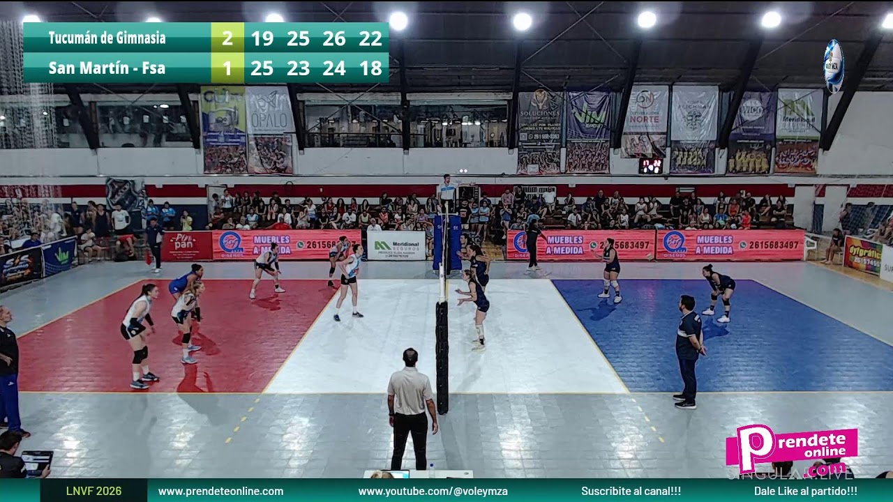 Tucumán de Gimnasia VS San Marín (Formosa) -   LNVF 2026
