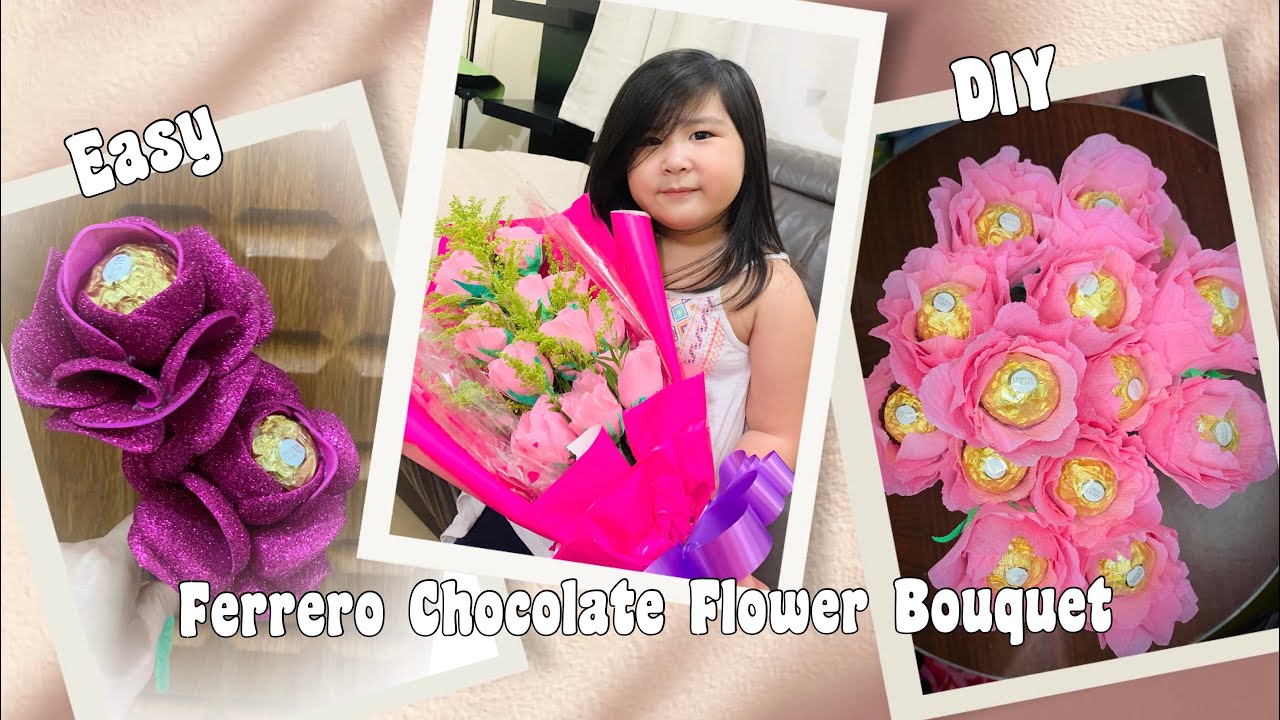 DIY Chocolate Flower Bouquet/ Ferrero Rocher Bouquet
