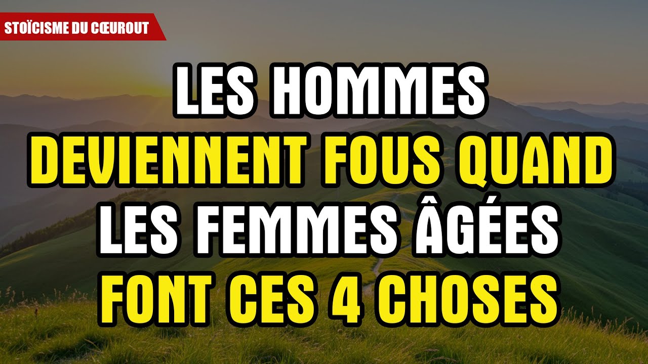 4 Choses Que Les Femmes Âgées Font Et Qui Rendent Les Hommes Fous | Faits Psychologiques | Stoïcisme
