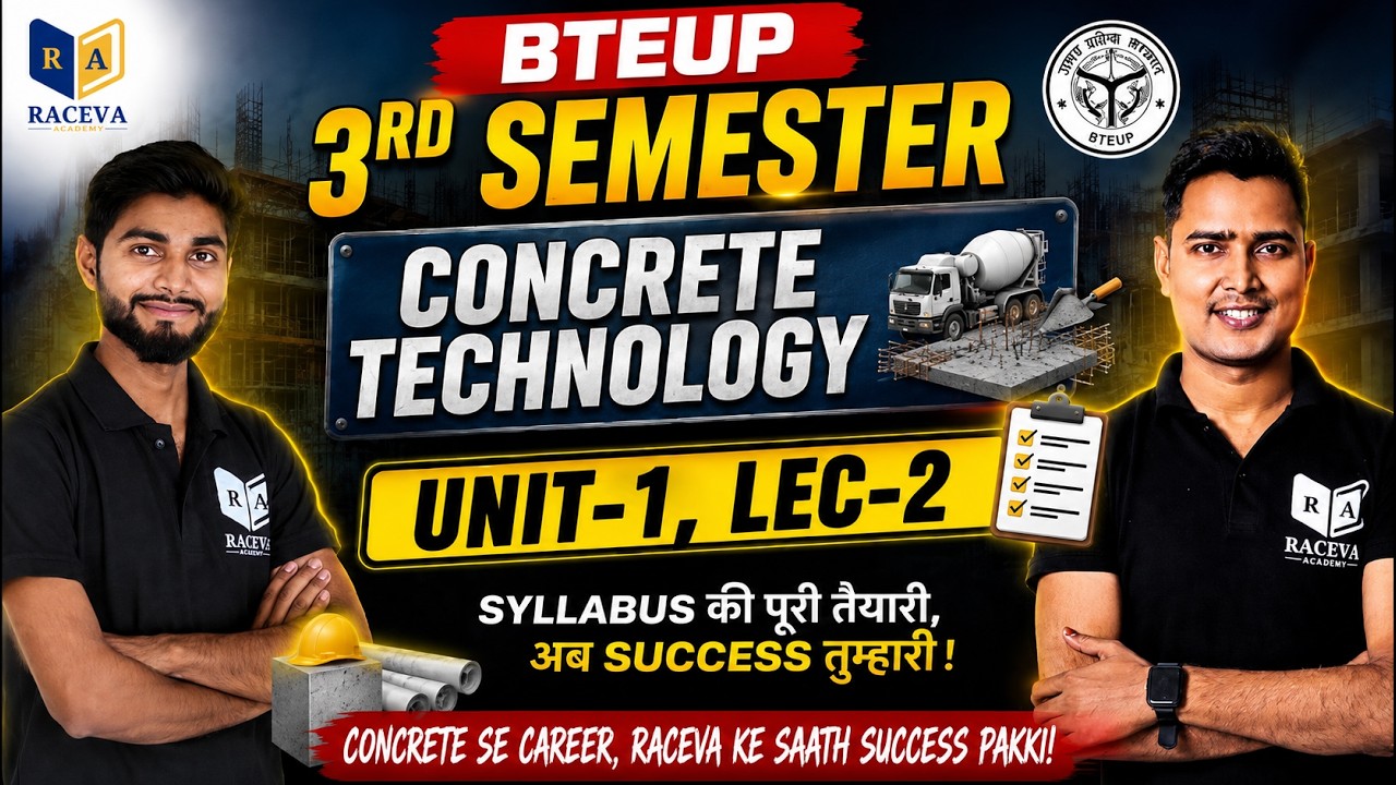 BTEUP Civil 3rd Semester | Concrete Technology Unit-1 Lec-2 | Polytechnic 2026