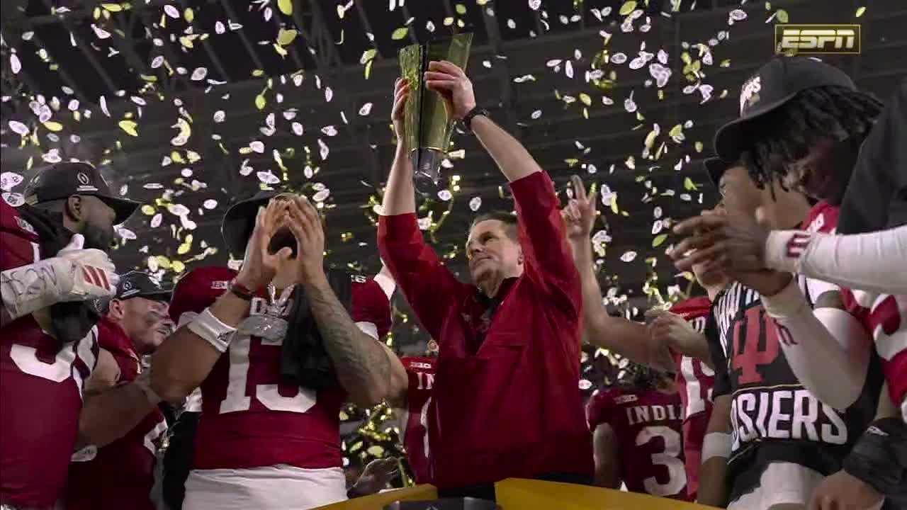 Indiana's FULL National Championship Trophy Presentation 🏆 | ESPN College Football