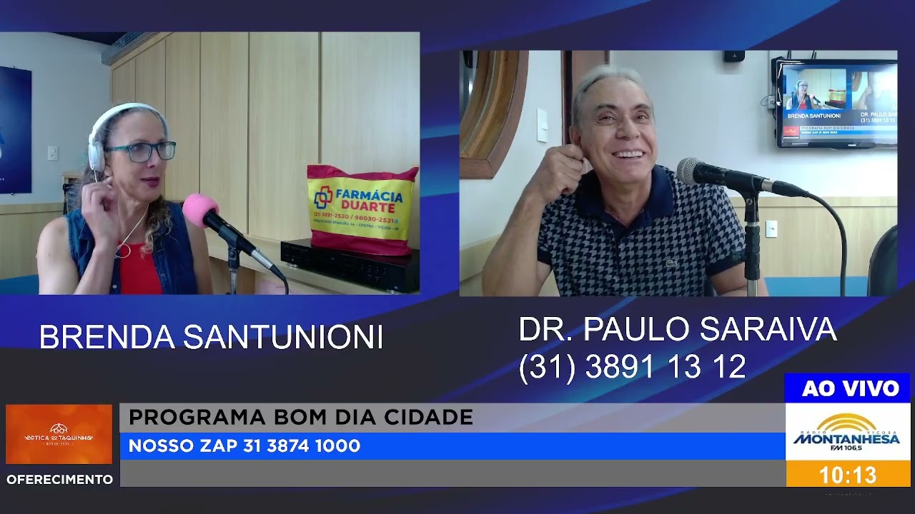 CIRURGIA PLÁSTICA: Dr. Paulo Saraiva esclarece dúvidas das ouvintes. (31) 38911312