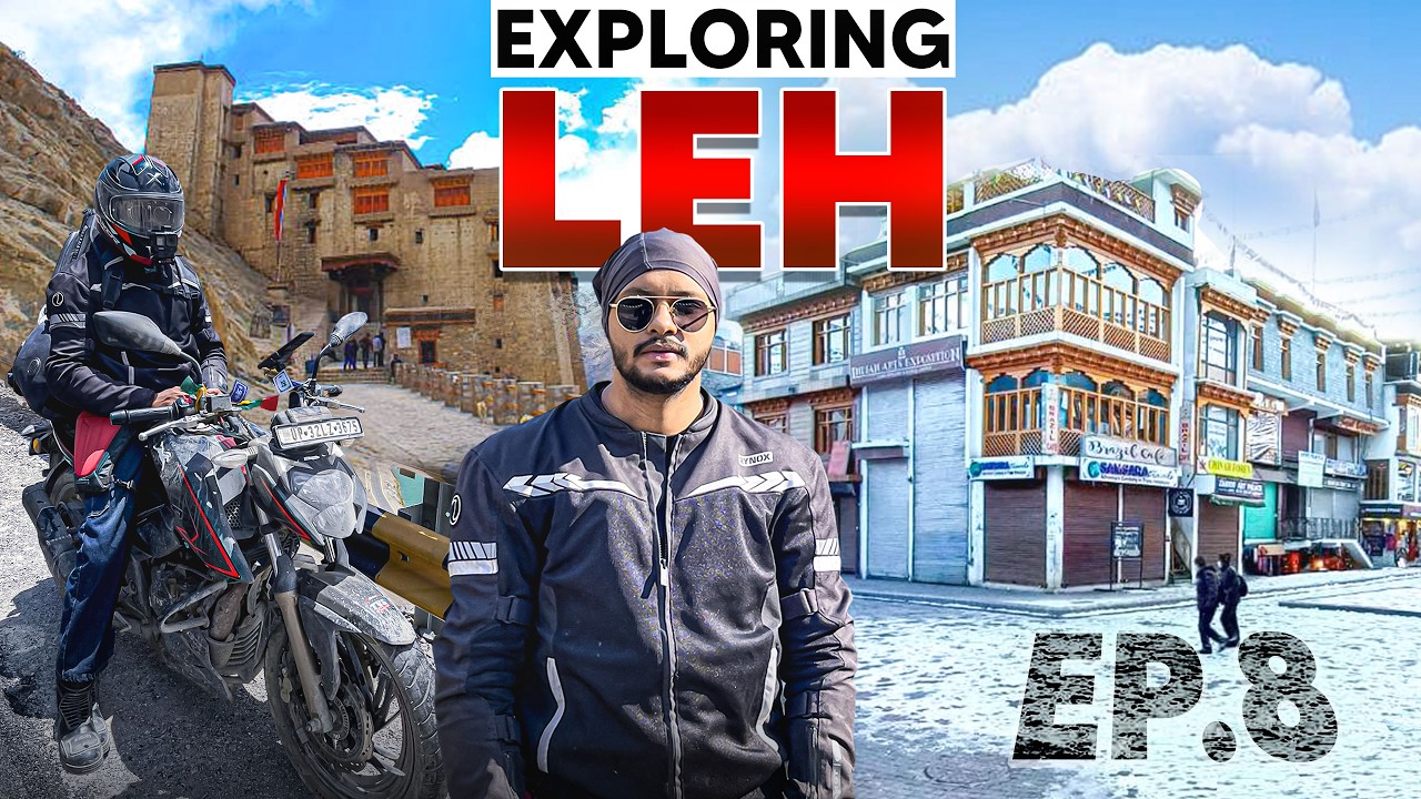 Exploring Leh Palace & Leh Market 😍 THINGS TO DO IN LEH | Ladakh Ride Ep.8