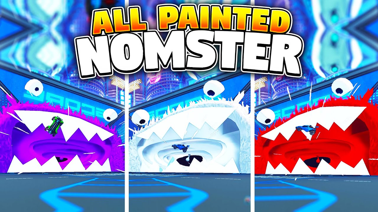 All Painted 'NOMSTER' Goal Explosions On Rocket League