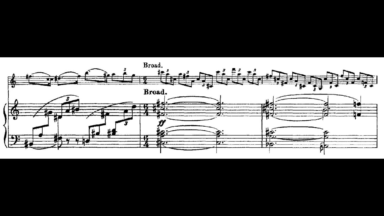 Violin Sonata No  1 - Delius (Menuhin/Fenby) with score