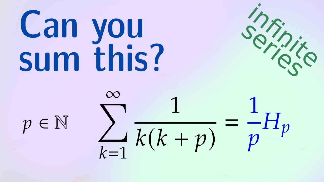 Summing a series with harmonic numbers.