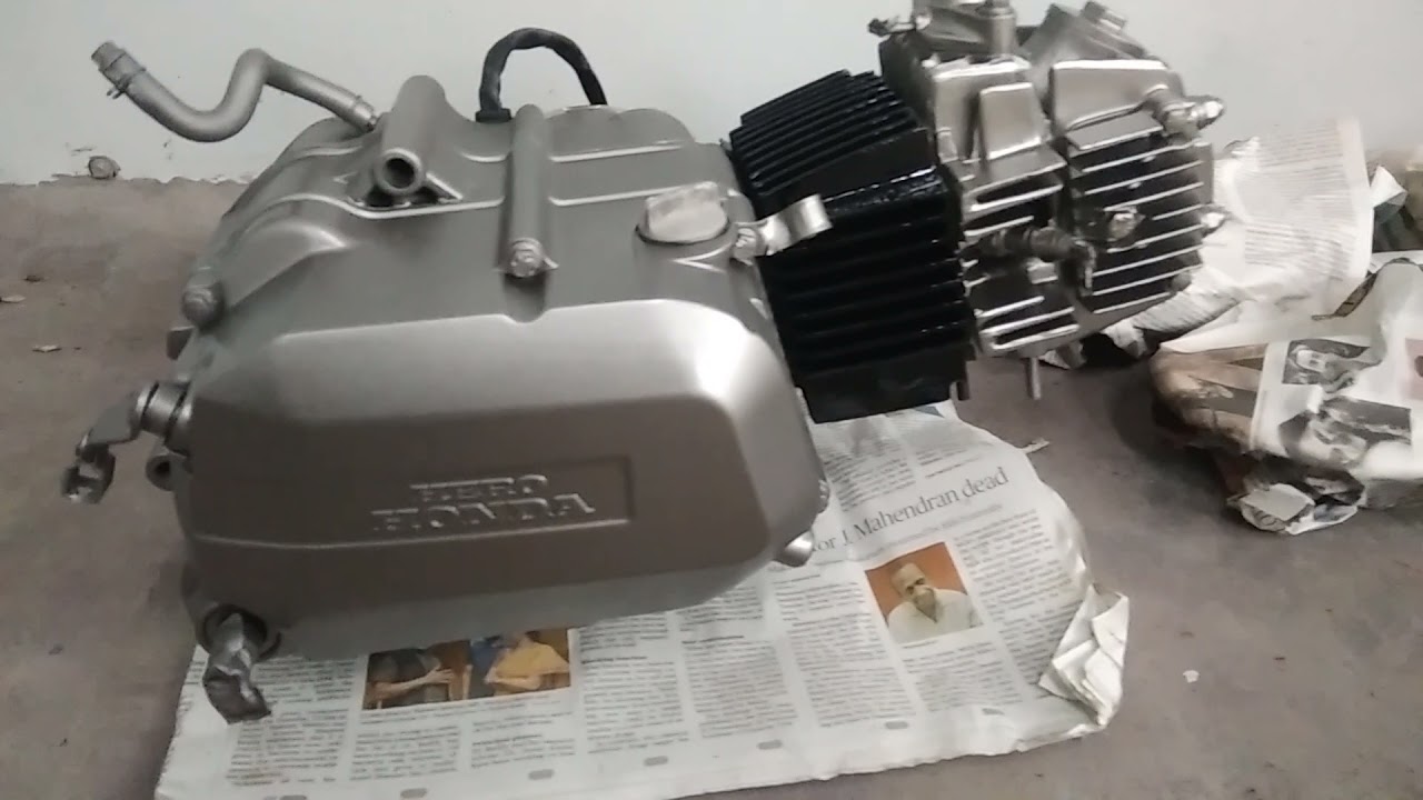 Hero Honda Splendor Engine paint Finished