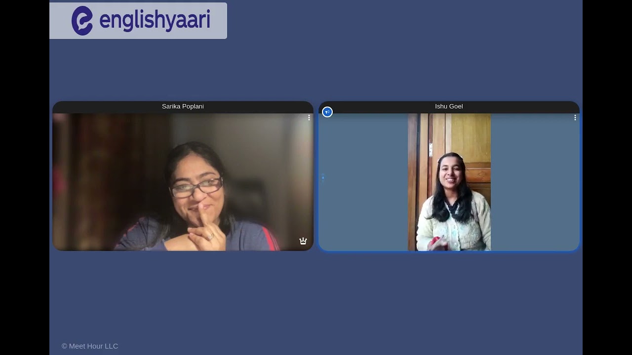 English conversation with Sarika Popalani ma'am @EnglishYaari