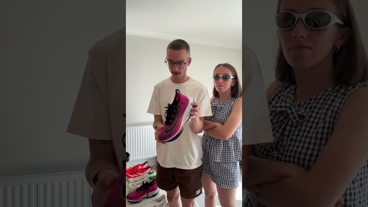 My boyfriend's running shoes ranked by personal bests #running #runningshoes #couples