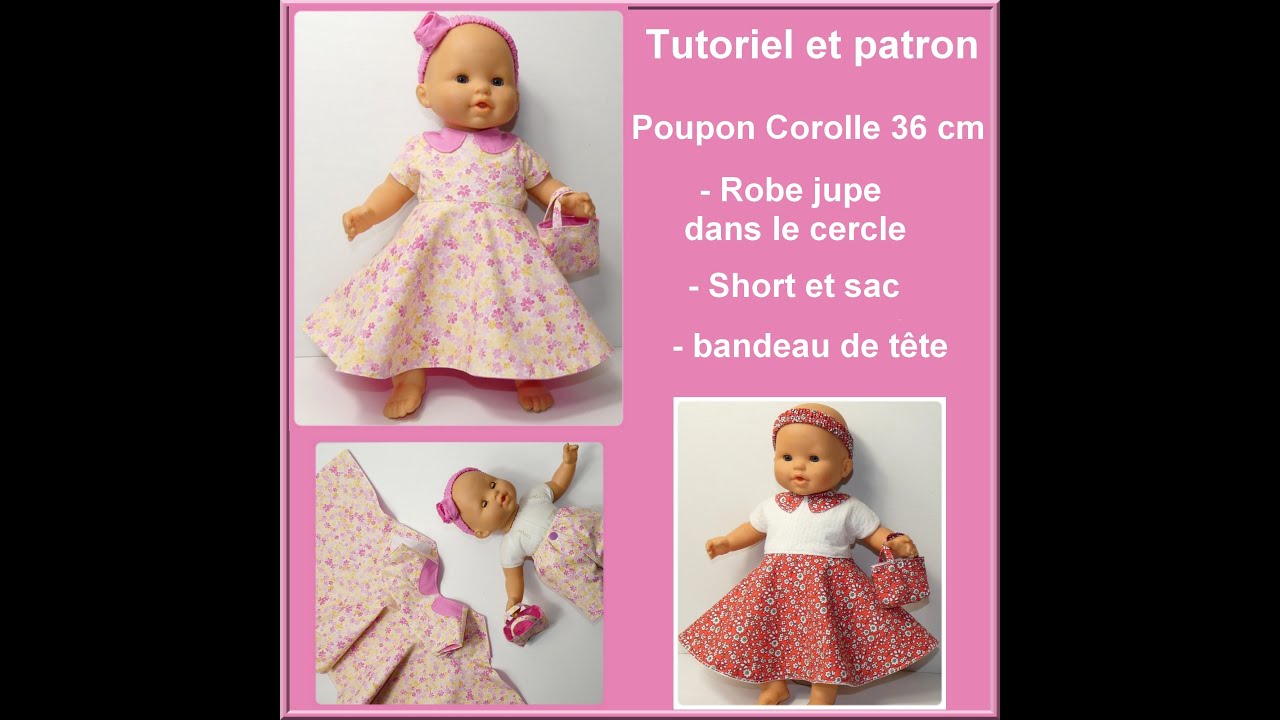 Robe jupe dans le cercle poupon 36 cm Corolle