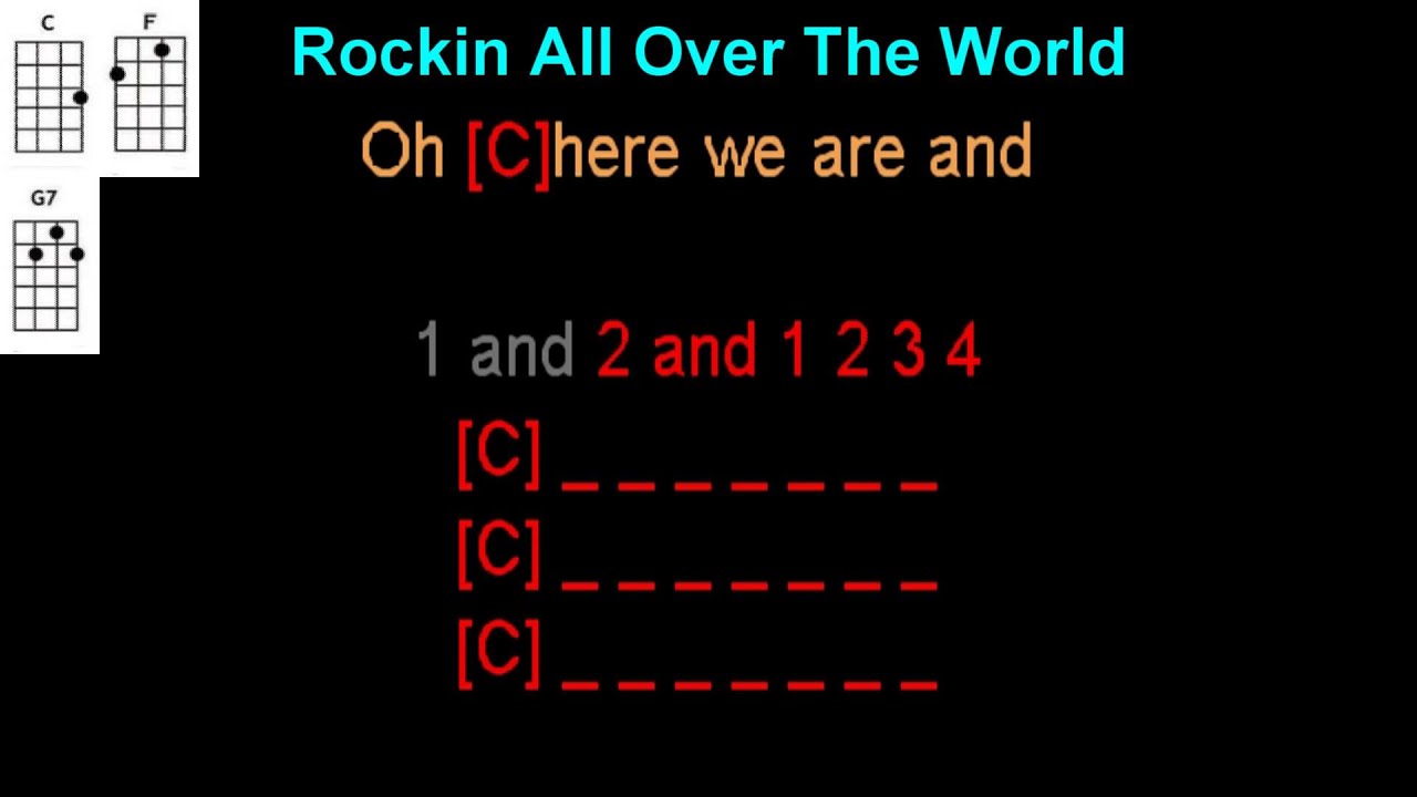 Rockin' All Over The World by Status Quo  Ukulele Play Along.