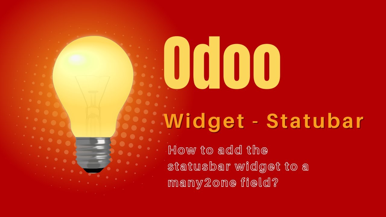 How to add the statusbar widget to a many2one field?