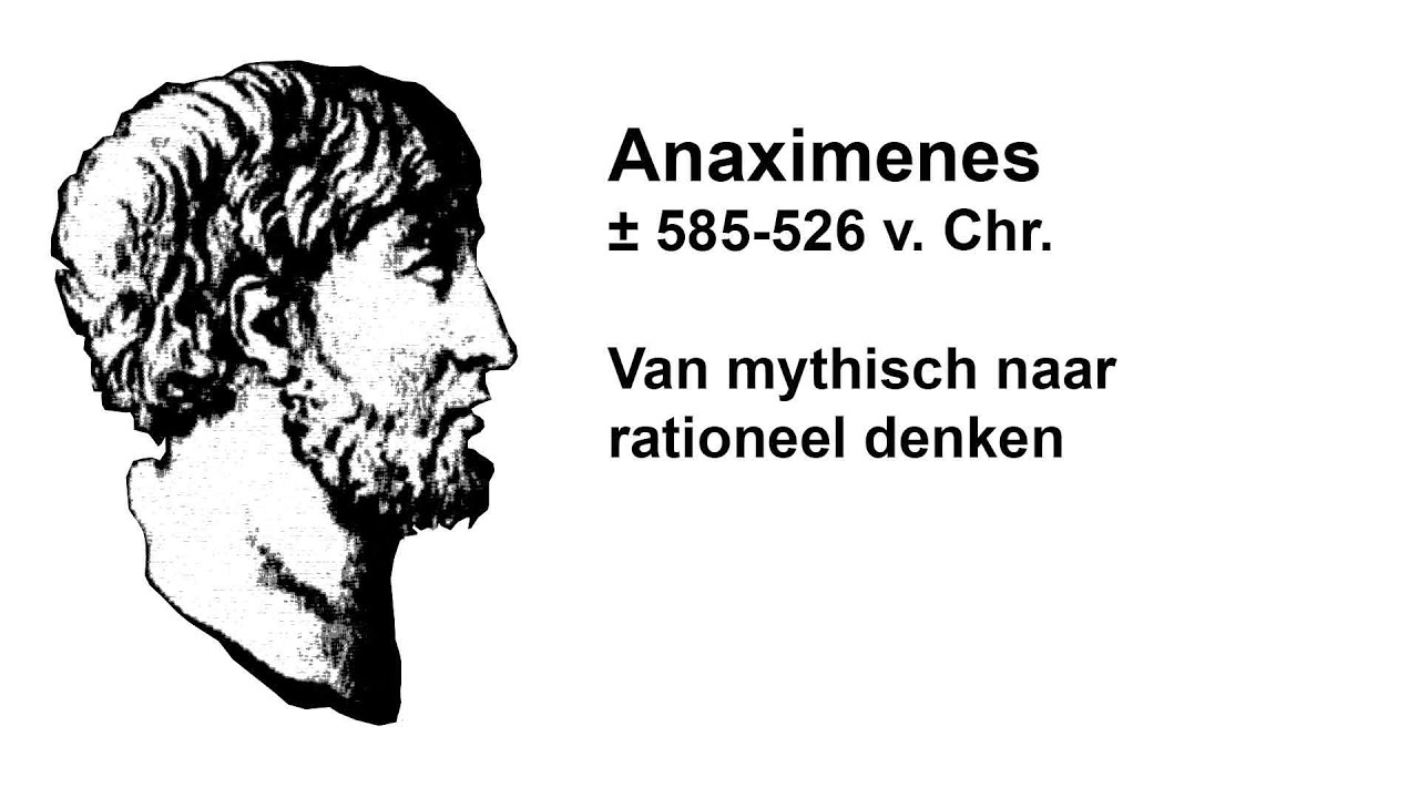 Anaximenes. Van mythisch naar rationeel denken. Lucht.