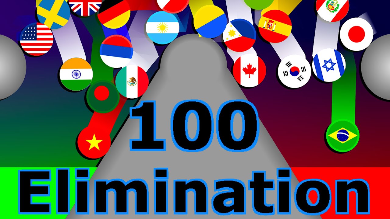 Elimination Marble Race - 100 Countries