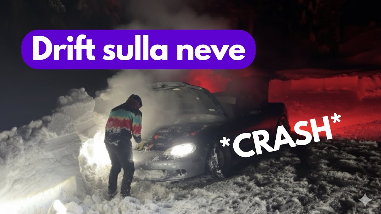 Drift sulla neve FINITO MALE - Miata snow drift