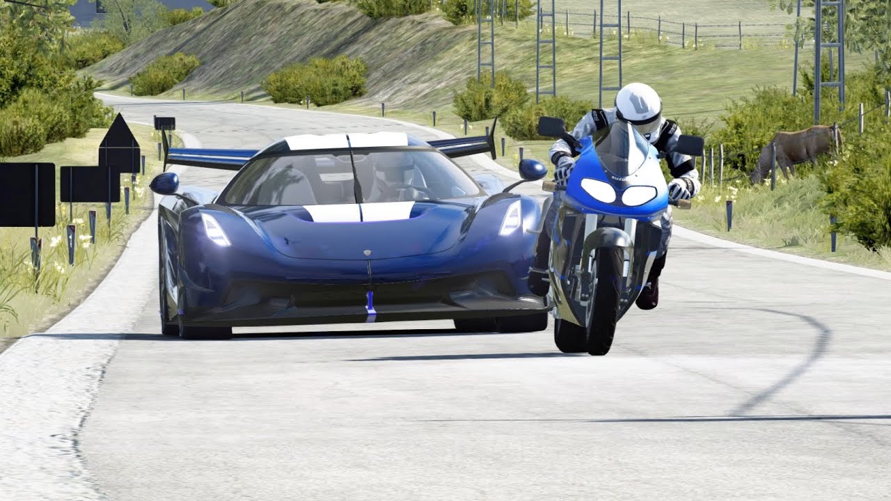 Koenigsegg Jesko Madman vs Bugatti Hypercars vs Suzuki TL1000R at Old SPA