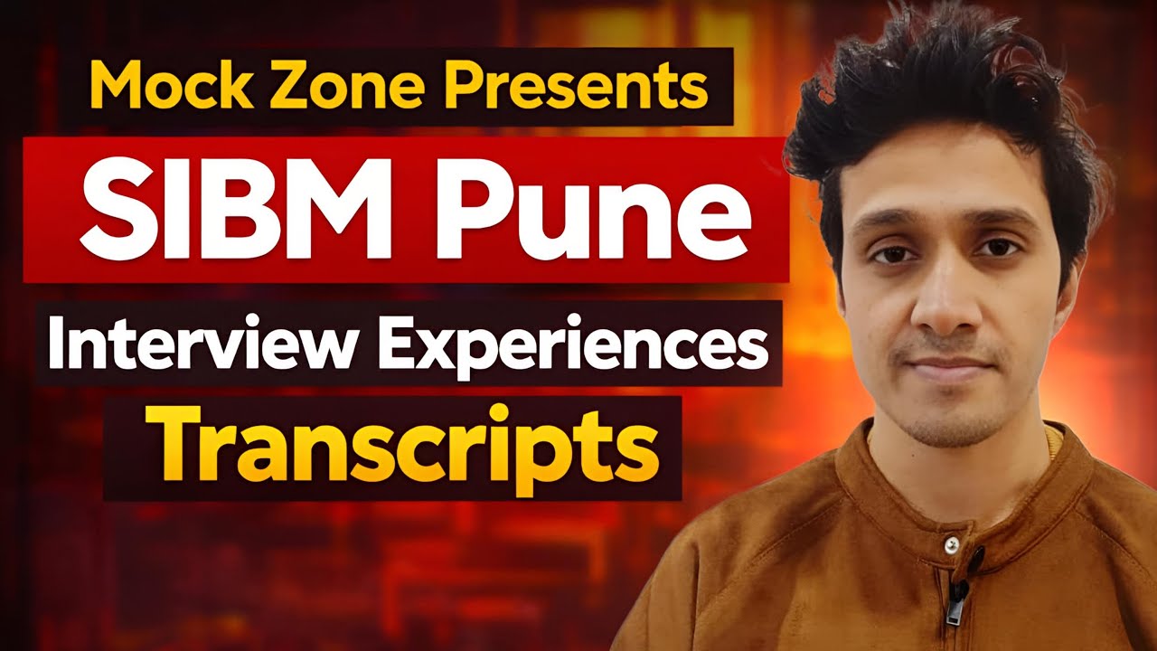 Транскрипты собеседований в SIBM Pune || Шивам Гупта || Зона имитации