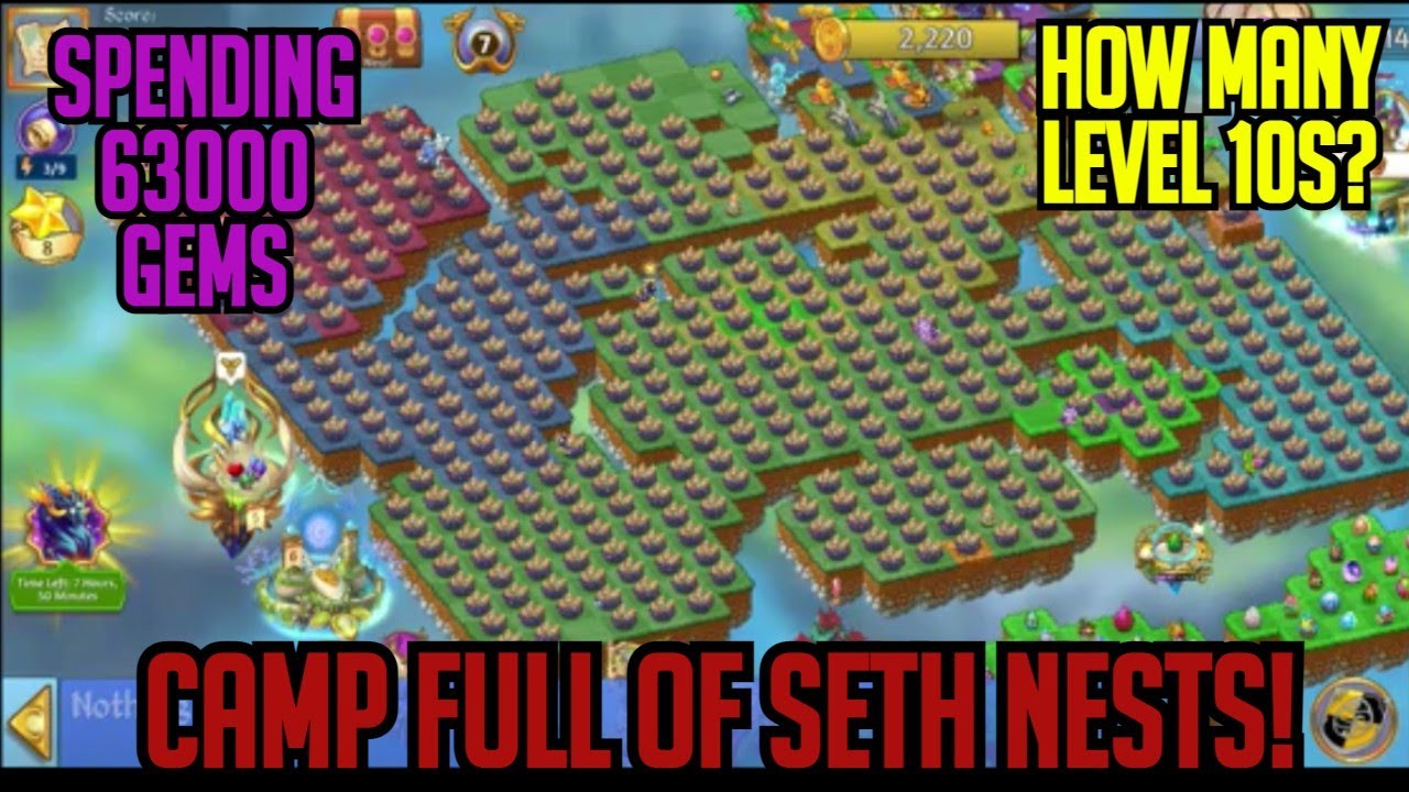 Merging A Camp Full Of Seth Dragon Nests *Spending 63000+ Gems* ꟾ Merge Dragons