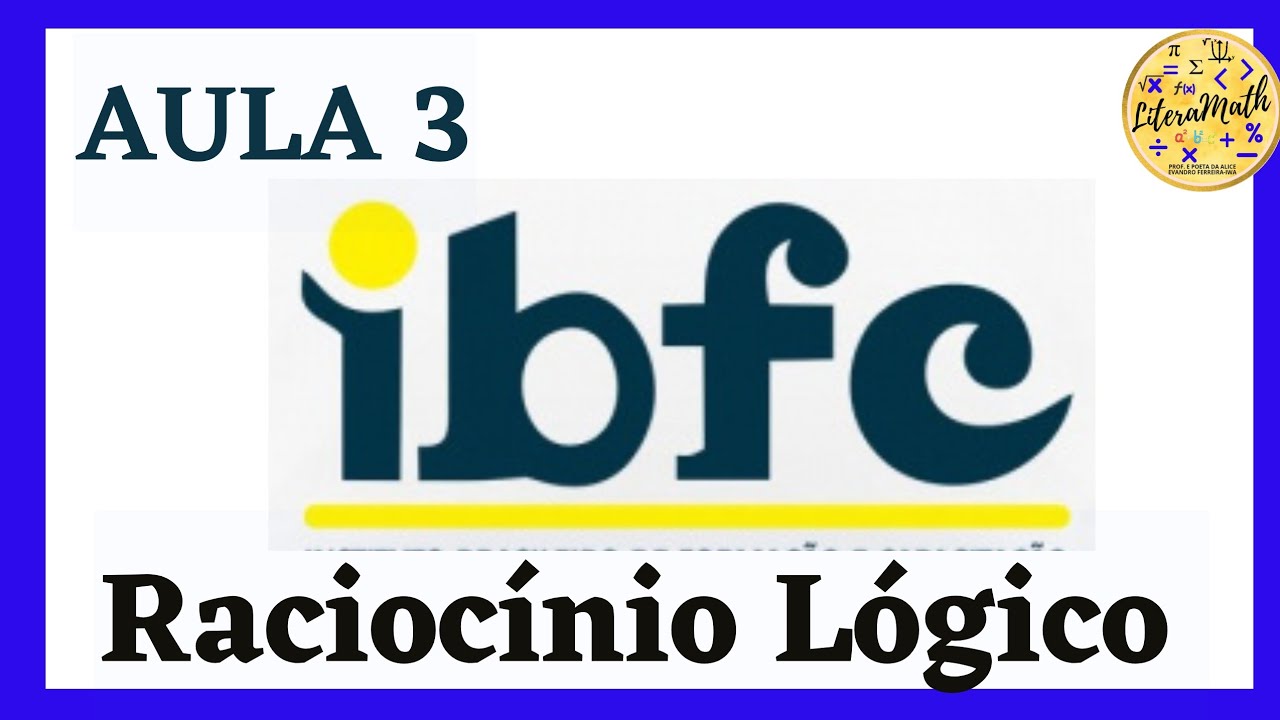 AULA 3- BANCA IBFC- RLM #raciocíniológico #mathematics #concursospúblicos #ibfc #shorts