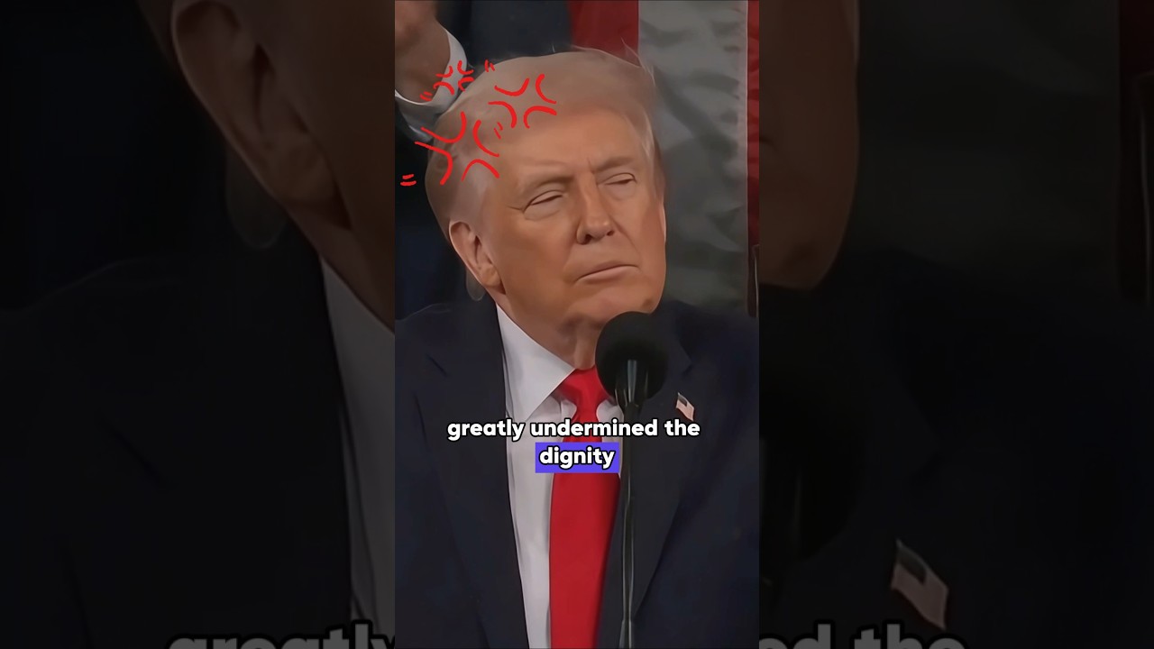 Неудивительно, что Трамп выглядел таким сердитым во время послания президента к Конгрессу! #корот...