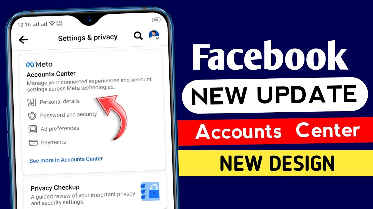 Facebook Accounts Center update || Facebook new update || Meta Accounts center update