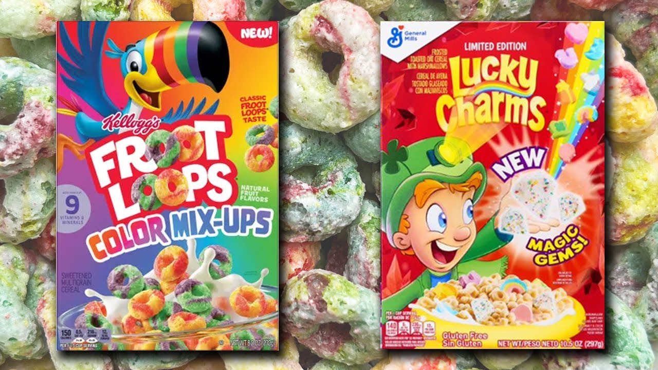 Froot Loops Color Mix-Ups & Lucky Charms New Magic Gem Marshmallows (2022)