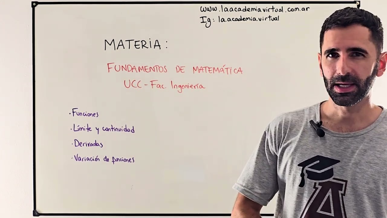 M0005 - Fundamentos de matemática - UCC  Facultad de Ingeniería - (Introducción al curso)