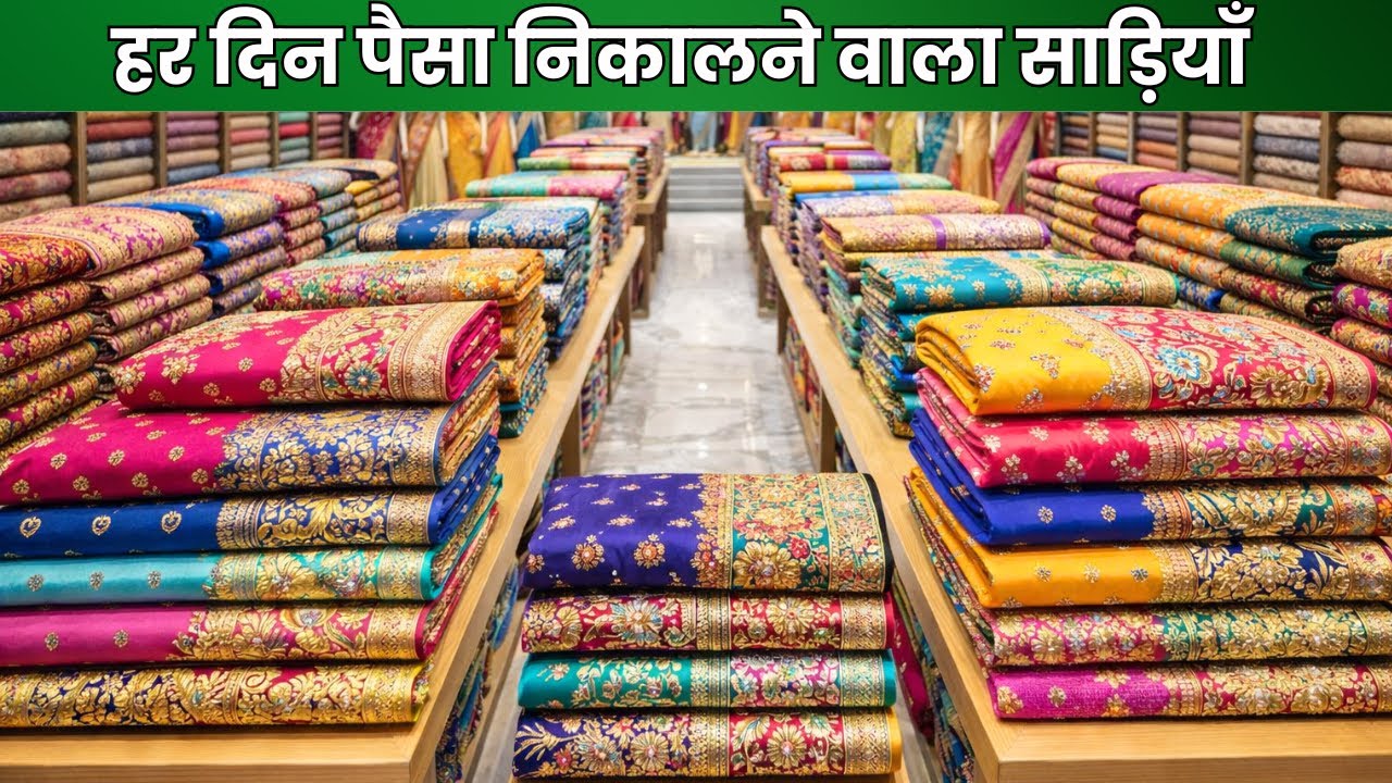 हर दिन पैसा निकालने वाला साड़ियाँ | saree wholesale market surat | saree manufacturer in surat