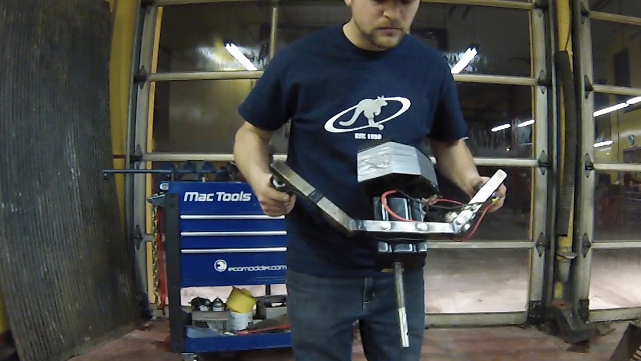 Homemade Electric Ice Auger - Winch + Scooter