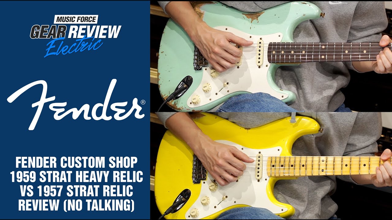 Fender Custom Shop 1959 Strat Heavy Relic VS 1957 Strat Relic Review (No Talking)